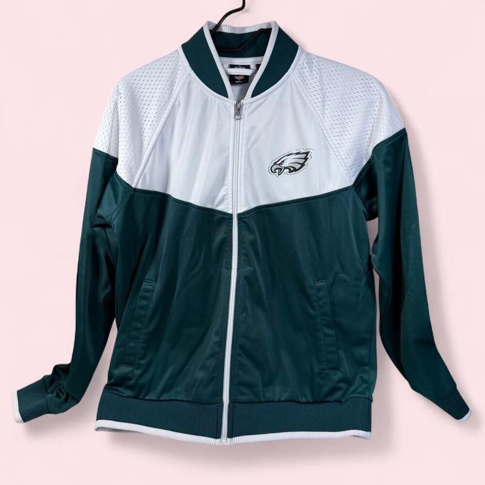 NFL Team Apparel Philadelphia Eagles Rhinestone Track Jacket